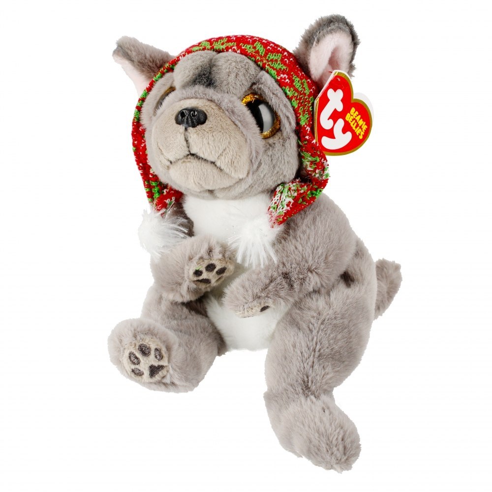 PELUCHE 15 CM CHIEN NORDIQUE AU CHAPEAU DE NOËL METEOR TY41043 METEOR